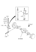 Honda New 2000-2001 Fits Honda Passport Shock Absorber Assembly, Rear, Part # 89722-58631