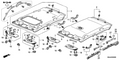 Honda New 2005-2007 Fits Honda Accord Cap, Sunroof *YR239L* (KI IVORY), Part # 83201-SDB-A11ZB