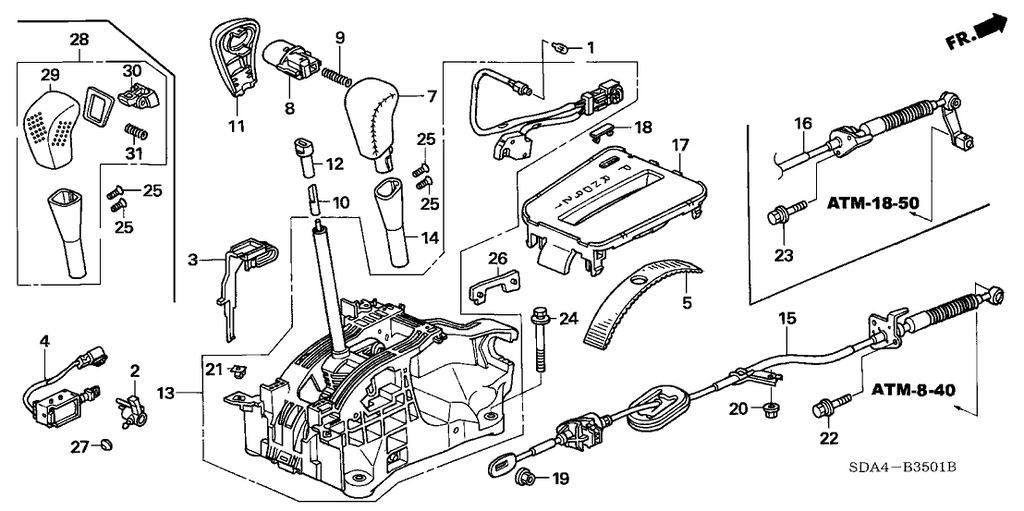 New 2003-2007 Fits Honda Accord Plate, Detent, Part # 54020-SDC-A81