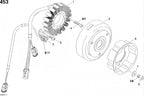 Fits 2003/2004/2006/2007 Ski-Doo MX Z 440 Racing / MX Z 440X Racing Models Flywheel, OEM Part # 410922953