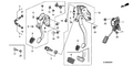 Honda New 2007-2008 Fits Honda Fit Brake Pedal Assembly, Part # 46600-SEL-G51