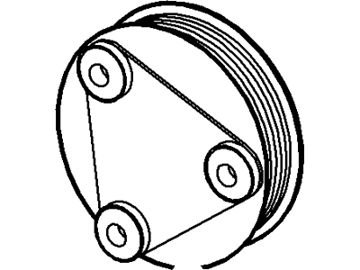 Ford New 2001-2004 Fits Ford Focus Pulley Base No. 3a733, Part # YS4Z3A733DA