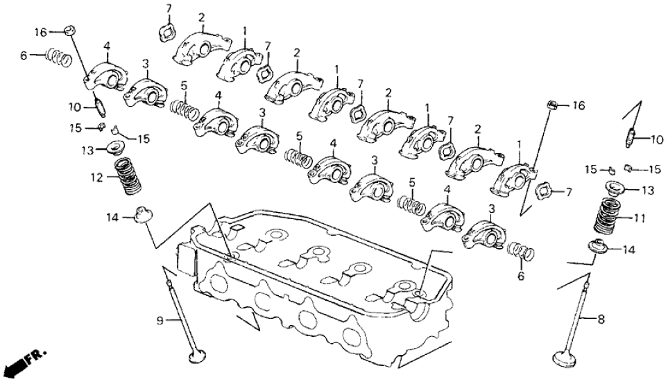 Honda New 1988-1995 Fits Honda Civic Spring, Exhuast Valve (Brown) (Chuo Spring), Part # 14762-PM3-014