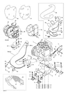 Fits 2001/2003/2004 Ski-Doo Grand Touring 500/600/700 / Legend 500 SS Models Insulating Wool 600, OEM Part # 514053285