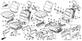 Honda New 1999-2004 Fits Honda Odyssey Cover, R. Reclining *YR169L* (MILD BEIGE), Part # 81238-S0X-A00ZC