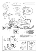 Fits 2002-2007 Ski-Doo Expedition TUV V800 / Skandic 500/600 Models Screw, OEM Part # 40167