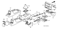 Honda New 1988-1991 Fits Honda Civic Cap, Center Console *B44L* (PALMY BLUE), Part # 83412-SH3-000ZA