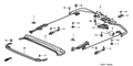 Honda New 2002 Fits Honda Civic Deflector, Part # 70500-S1C-E01