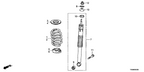 New 2013-2014 Fits Honda Fit EV Shock Absorber Assembly, Rear, Part # 52610-TX9-A03