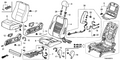 New 2008-2011 Fits Honda Accord Cover Set, Passenger Side Trim (Pearl Ivory) (Side Airbag) (Leather), Part # 04811-TA6-A51ZC