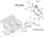 Fits 2005-2007 Ski-Doo Mach Z 1000 SDI / Mach Z 1000 SDI Adrenaline & X Models Injection Oil Tank, OEM Part # 519000070