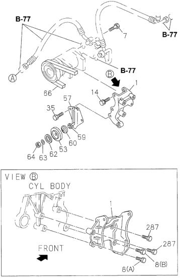 Honda New 1994-1996 Fits Honda Passport Washer, Part # 89441-39010