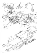 Fits 1999-2005 Ski-Doo Formula Deluxe 500/600/700 / Formula Deluxe 600/700 Models Fuel Tank Bracket, OEM Part # 518321510