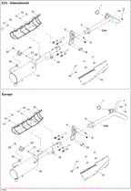 Can-Am - OEM schematic diagram - Part # 2572-707600224 - 01- Exhaust System - Ref # 13, 10