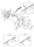 Honda New 1994-2002 Fits Honda Passport Spring, Shoe Retainer, Part # 89412-70660