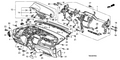 Honda New 2009-2010 Fits Honda Fit Lid Set, Passenger *NH167L* (GRAPHITE BLACK), Part # 77821-TK6-A80ZA