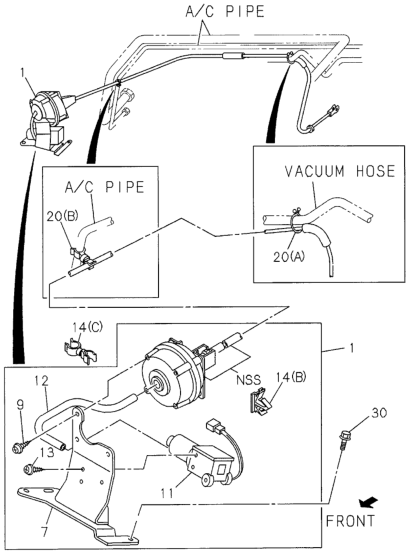Honda New 1994-1997 Fits Honda Passport Pump, Actuator (Left), Part # 89701-39830