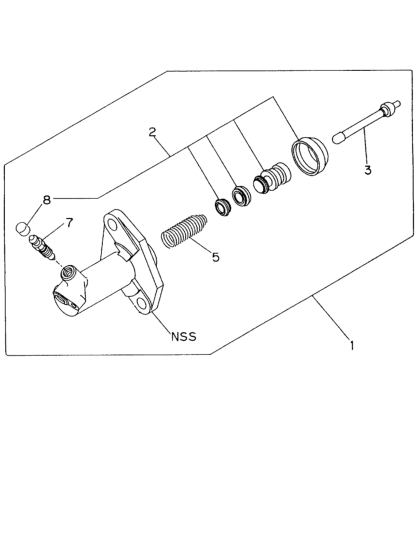 Honda New 1994-1998 Fits Honda Passport Cylinder Slave, Clutch, Part # 89718-84142