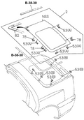 Honda New 1994 Fits Honda Passport Glass, L. RR. Quarter Privacy, Part # 89709-67451
