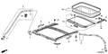 Honda New 2008-2012 Fits Honda Accord Sunshade Assy. *NH686L* (LIGHT WARM GRAY), Part # 70600-TA0-A12ZA