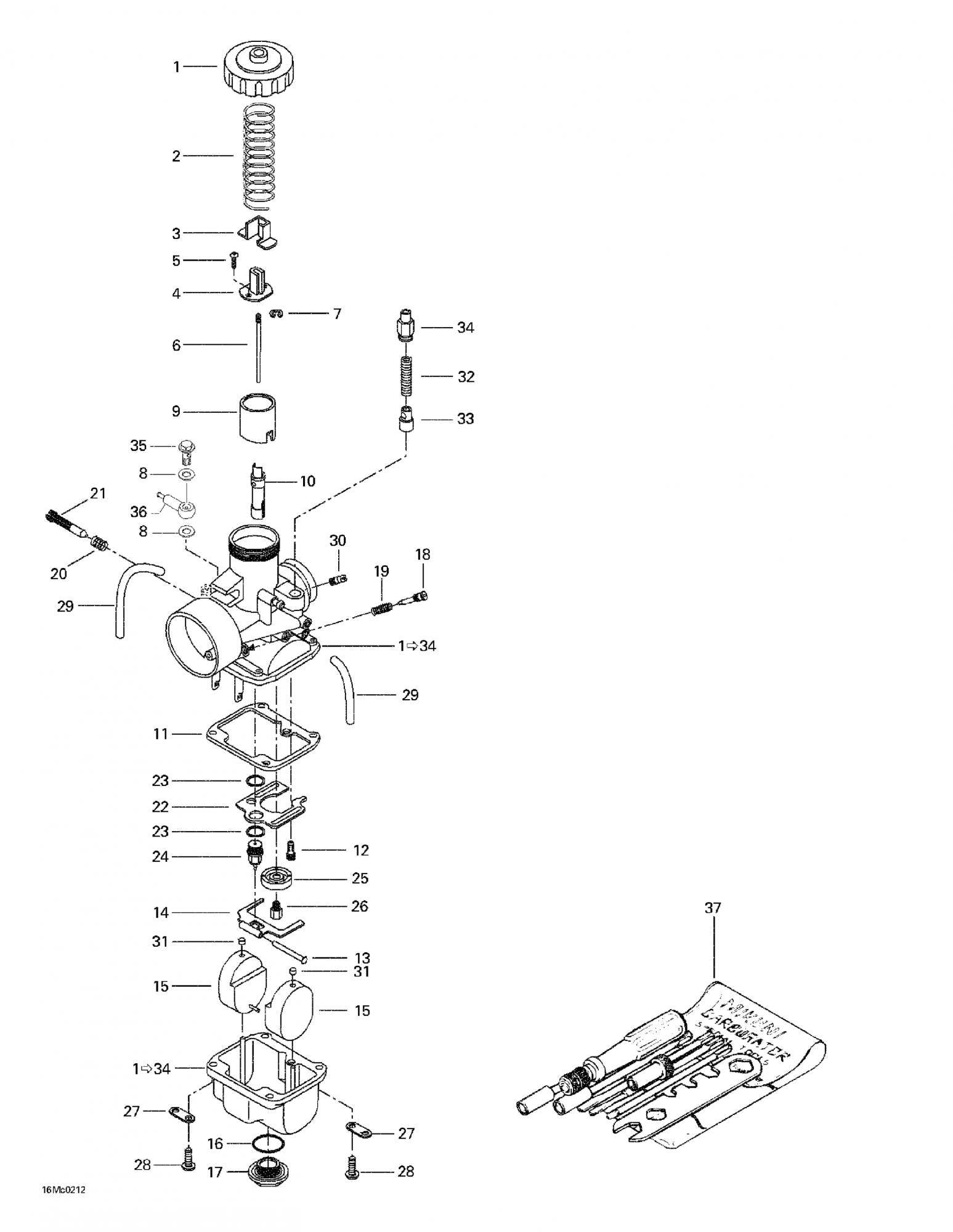 Fits 1996-2007 Ski-Doo Skandic 440 / Skandic LT 440F Models Banjo Fitting, OEM Part # 404130000
