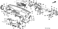 Honda New 1994-1996 Fits Honda Accord Cover, Instrument *YR147L* (Passenger Side) (GRACE BEIGE), Part # 77215-SV4-A01ZC