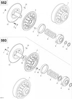 Fits 2006-2007 Ski-Doo Skandic SUV 600 / Skandic WT 600 Stop Washer Suv 600, OEM Part # 619100007