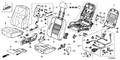 Honda New 2011-2012 Fits Honda Accord Right Front Seat-Back Pad (With OPDS Sensor), Part # 81127-TE0-A02