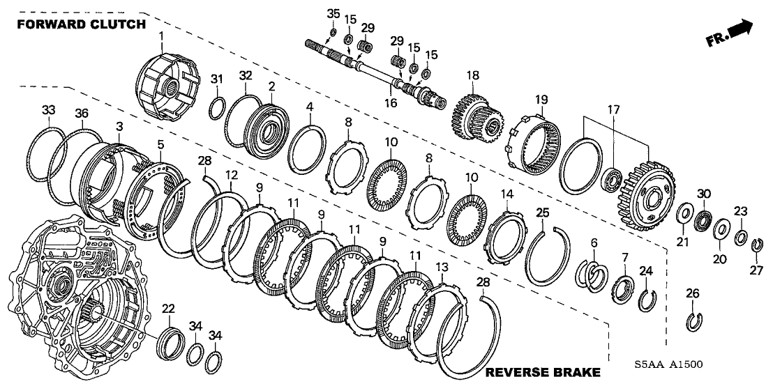 Honda New 2001-2005 Fits Honda Civic Gear, Planetary, Part # 23500-PLY-000