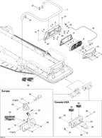 Fits 2007-2009 Ski-Doo EXPEDITION SPORT 550F / Expedition Sport V-800 Models Hitch, Black, OEM Part # 511000519