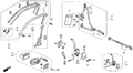 Honda New 1990-1991 Fits Honda Civic Cover Set, L., Part # 06886-SH5-A00ZA