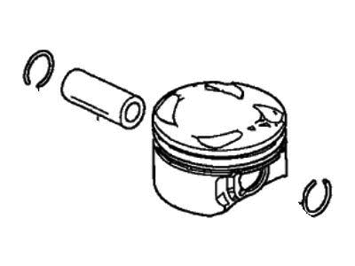 New 2002-2005 Fits Acura RSX Piston Set B Std, Part # 13020-PRB-A00