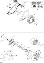 Fits 2004-2007 Ski-Doo MX Z 440 Racing / MX Z 440X Racing Models Fixed Flange Ass'y, OEM Part # 417222742