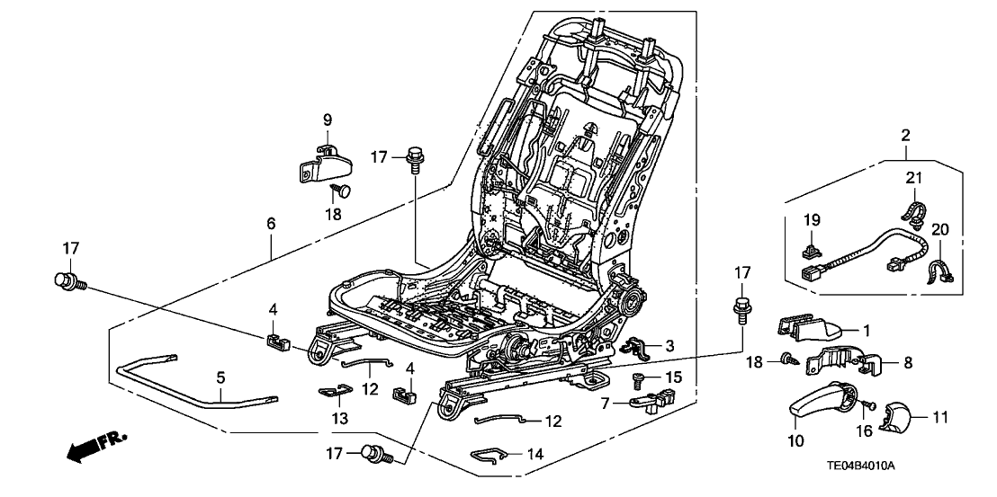 New 2008-2012 Fits Honda Accord Cover, L. Height (Outer) *NH167L* (GRAPHITE BLACK), Part # 81588-TE0-A01ZA