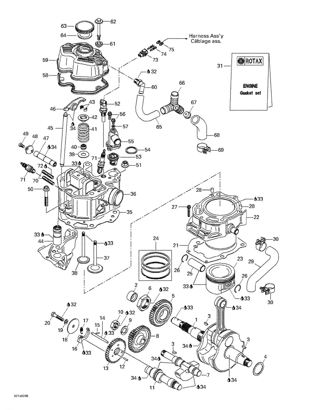 Fits 1999-2005 Can-Am Traxter 5 Speed / Traxter Auto Std & XT Models Fitting, OEM Part # 420222590