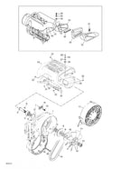 Fits 1997-2007 Ski-Doo MX Z 440 / MX Z 440 F Models Outlet Duct, OEM Part # 572083700