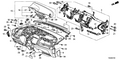 Honda New 2009-2014 Fits Honda Fit Garnish Assy., Defroster *NH167L* (Driver Side) (GRAPHITE BLACK), Part # 77470-TF0-G00ZA