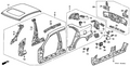 New 1998-2002 Fits Honda Accord Stiffener, RR. Bumper Face Side, Part # 63319-S84-A00ZZ