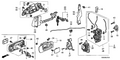Honda New 2001-2005 Fits Honda Civic Protector, R. FR. Door Knob Rod, Part # 72139-S5A-A00