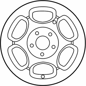 Ford New 1999-2000 Fits Lincoln Navigator Wheel Assembly, Part # XL7Z1007AA