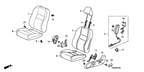 New 2012-2014 Fits Honda Insight Cover, Left Front Seat Cushion Trim (Pale Warm Gray), Part # 81531-TM8-A72ZA