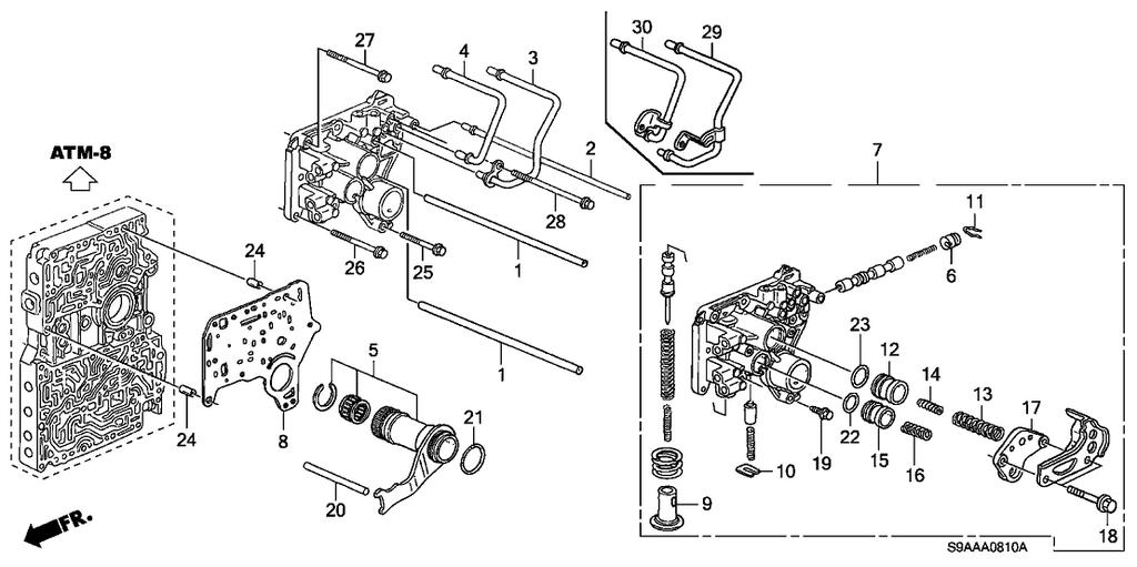 New 2006 Fits Honda Accord Pipe A, Joint, Part # 22770-RCL-000