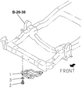 Honda New 1994-1995 Fits Honda Passport Cover, Engine Mud, Part # 89713-23050