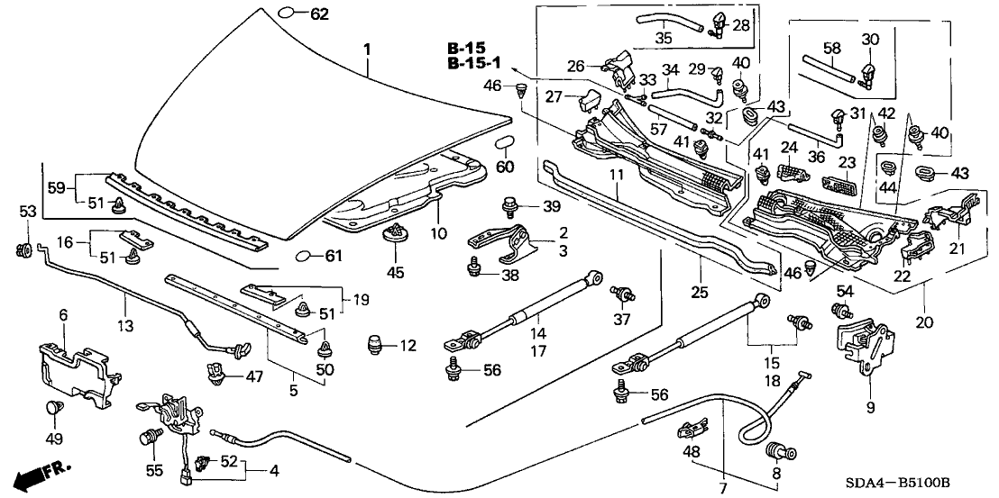Honda New 2003-2004 Fits Honda Accord Tube, Vinyl (4X7X470), Part # 76839-SDA-A01