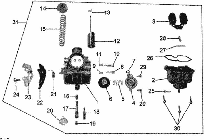 Fits 2007-2026 Can-Am Atvs Carburetor Ass Y, OEM Part # S16100RCA000