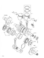 Fits 1996-2007 Ski-Doo Formula Deluxe 500 F / MX Z 440 Models Ring R 67.75, OEM Part # 420915961