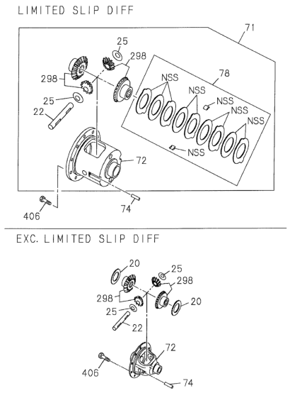 Honda New 1998-2002 Fits Honda Passport Gear Kit, RR. Differential Axl, Part # 89717-99580