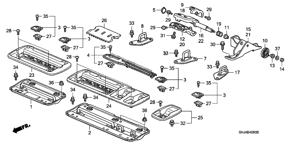 Honda New 2005-2010 Fits Honda Odyssey Cover, R. Bracket (Lower) *G64L* (OLIVE), Part # 82224-SHJ-A01ZA