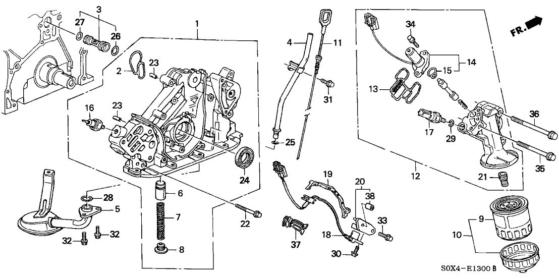 Honda New 1998-1999 Fits Honda Accord Solenoid Assembly, Part # 36171-P8A-A01