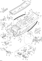 Fits 2003/2007 Ski-Doo MX Z Rev 600 HO/800/007 Special Edition / MX Z XRS 600 HO SDI Models RH Liner Tunnel, Yellow, OEM Part # 518325266